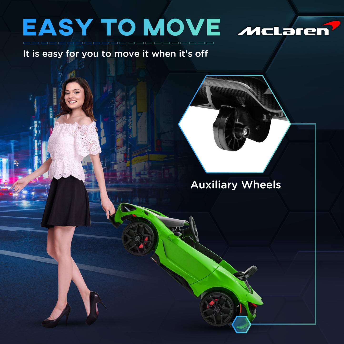 McLaren 765LT Licensed 12V Kids Electric Ride on Car