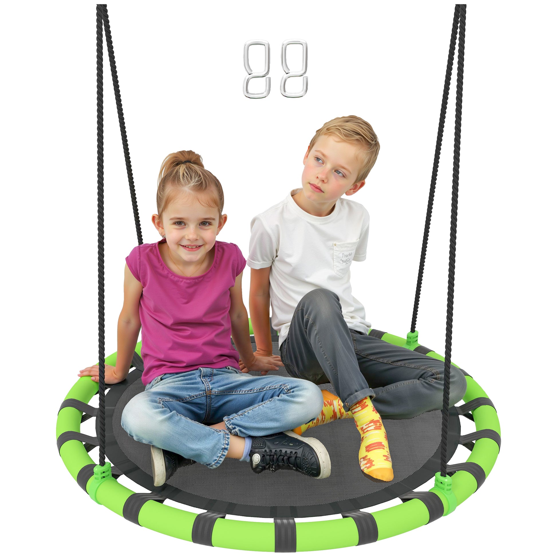 100cm Diameter Kid Nest Swing Seat with Height Adjustable Ropes