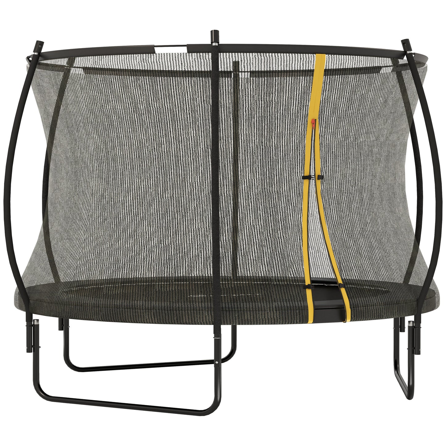 10ft Outdoor Trampoline with Enclosure Net, Spring Cover