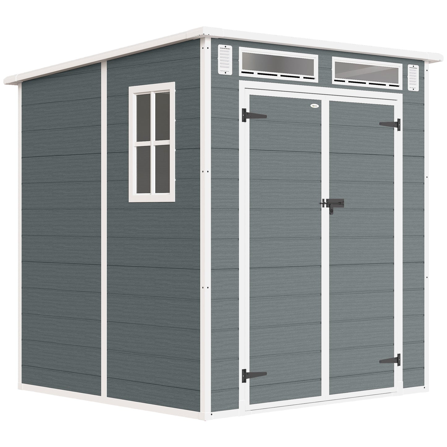 6 x 6 ft Plastic Garden Shed