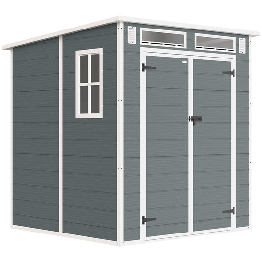 6 x 6 ft Plastic Garden Shed