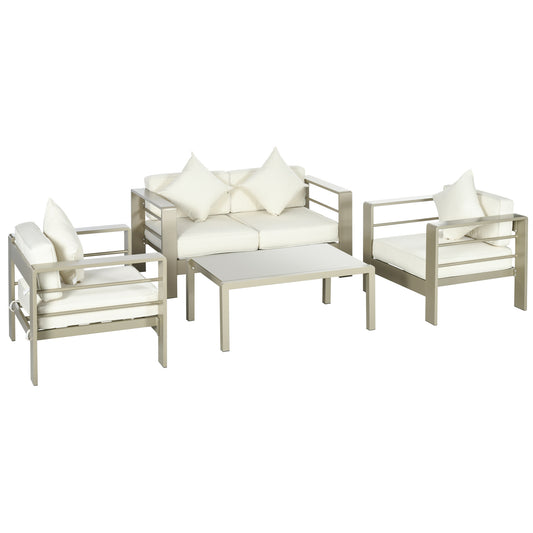 4 Pieces Outdoor Garden Furniture Set