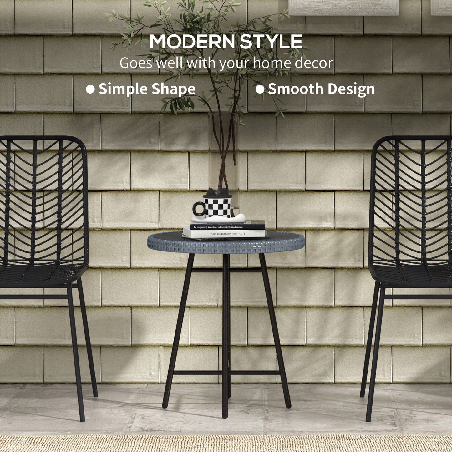 Rattan Border Outdoor Side Table