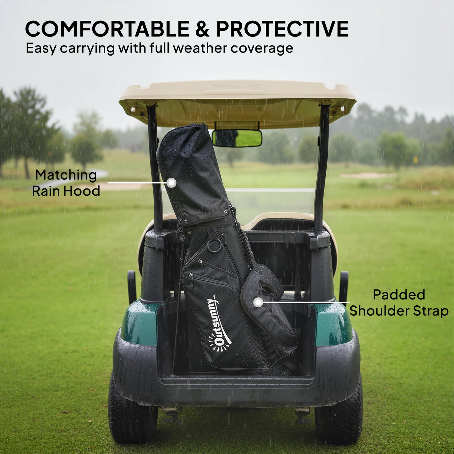 Golf Stand Bag 6 Way Full-Length Dividers