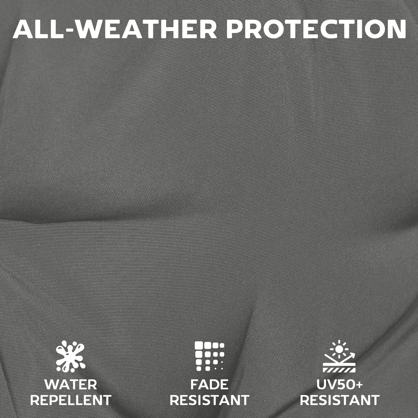 Set of 6 Outdoor Seat Cushions with Machine Washable Cover