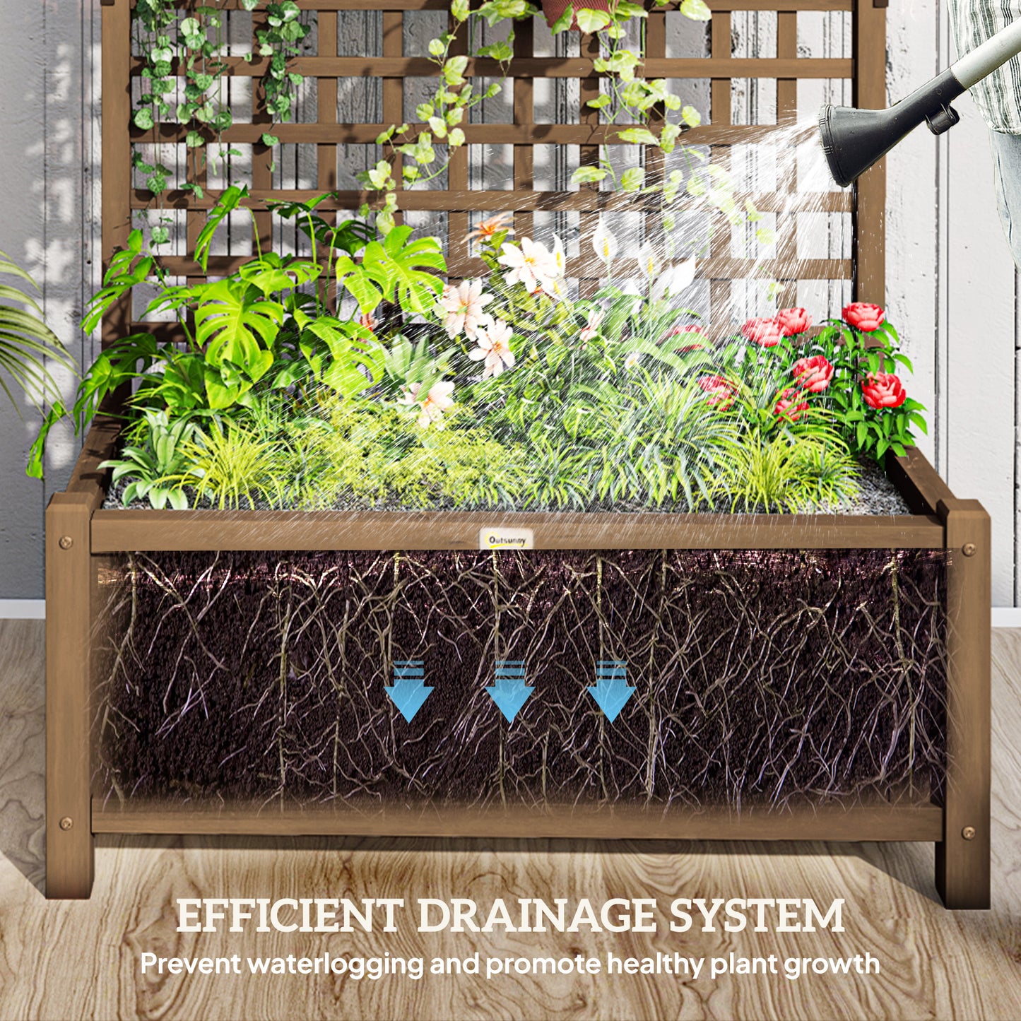 Raised Bed with Drainage Holes