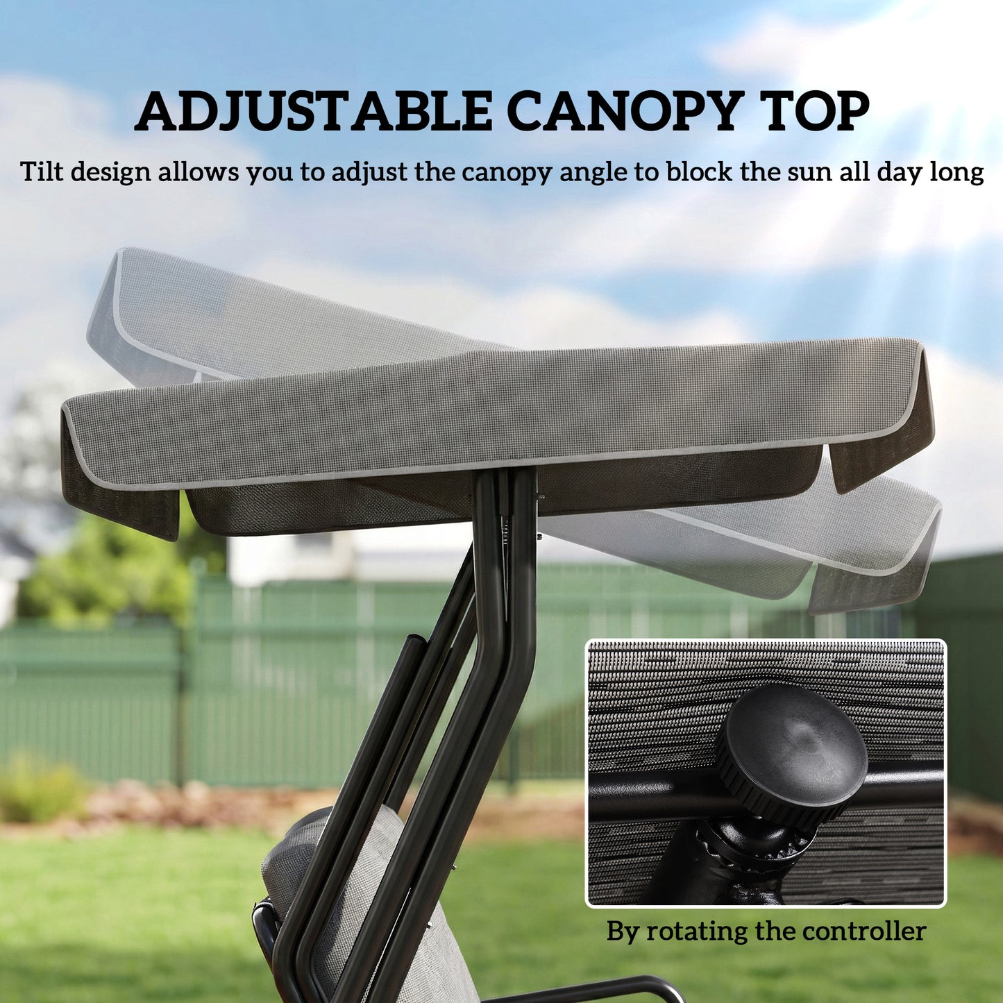 3-Seater Garden Swing Seat