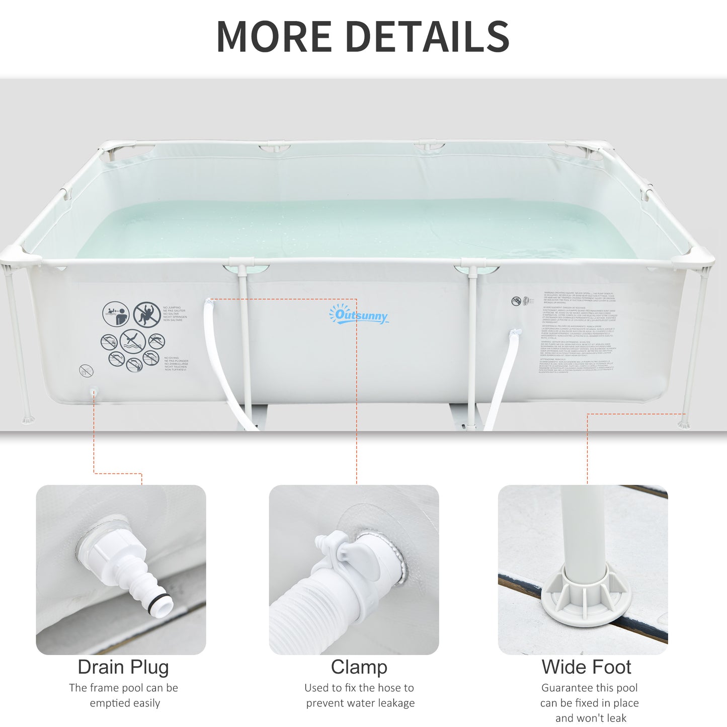 Steel Frame Pool with Filter Pump, Filter Cartridge