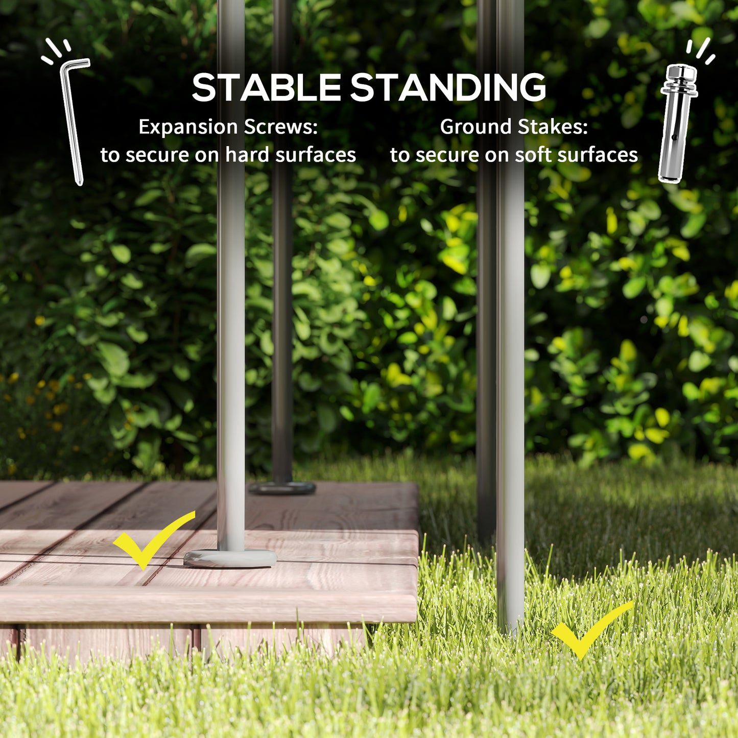 3 x 4m Metal Frame, Two-Tier Roof Gazebo