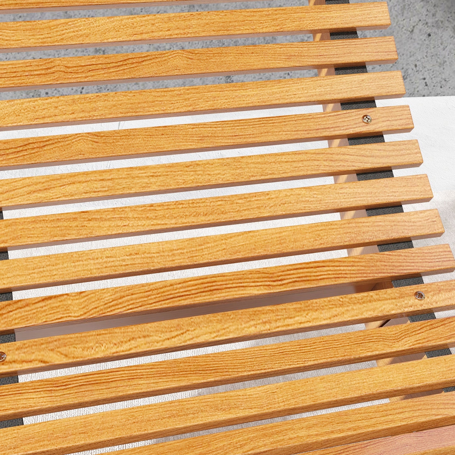 Outdoor Rocking Chair w/ Slatted Seat, Wooden Rocking Chair