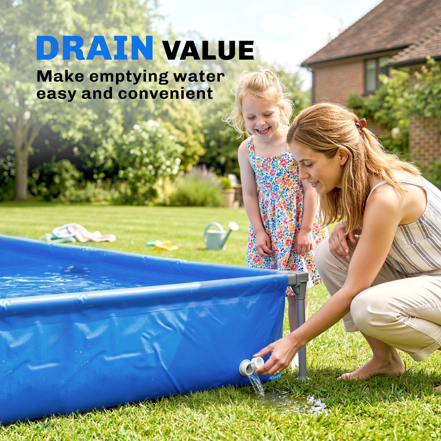 Metal Frame Swimming Pool, Rectangular Above Ground Frame Pool