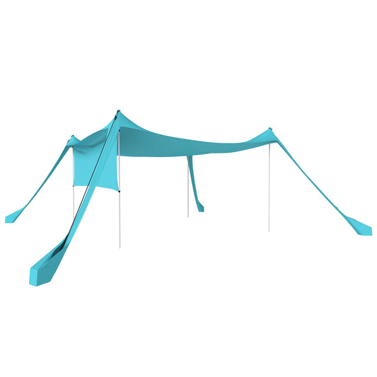 Beach Tent Event Shelter with Detachable Sidewall and Carry Bag