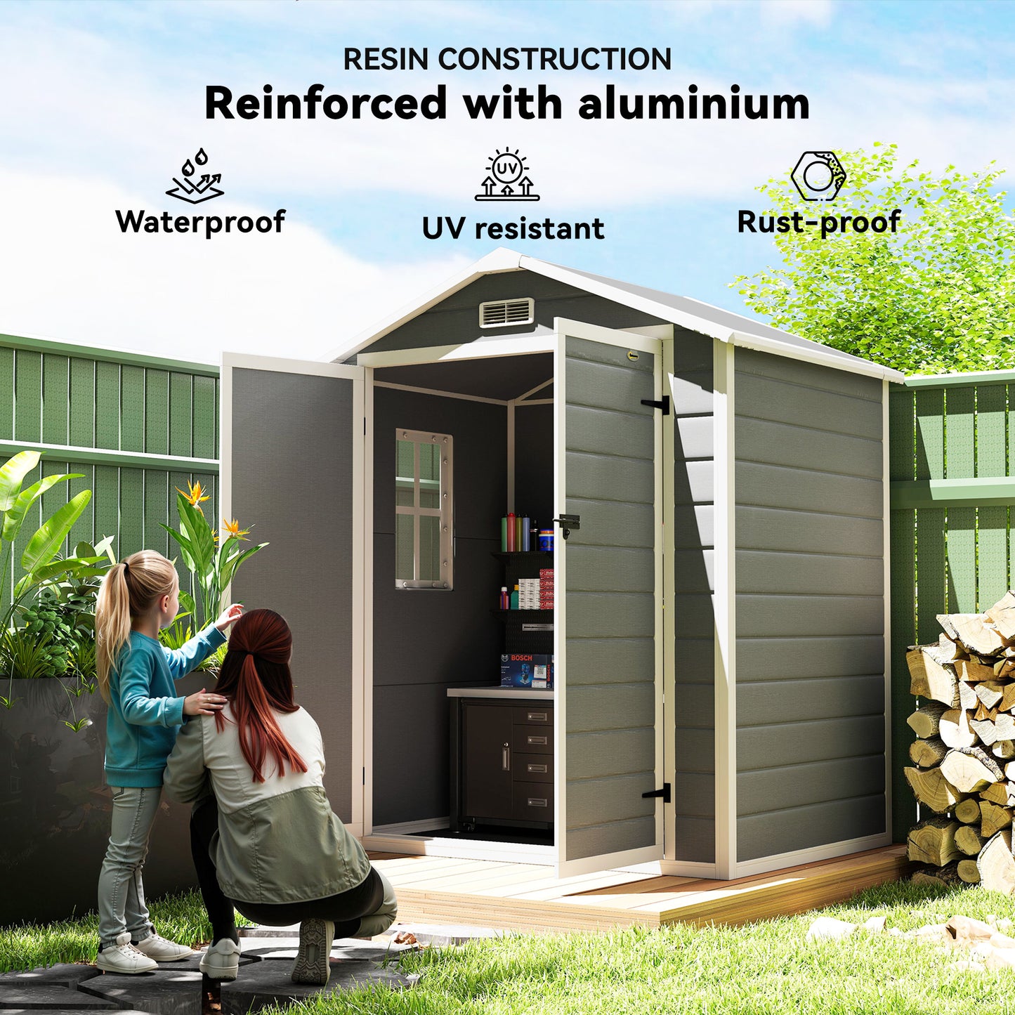 6x4.5ft Garden Storage Shed