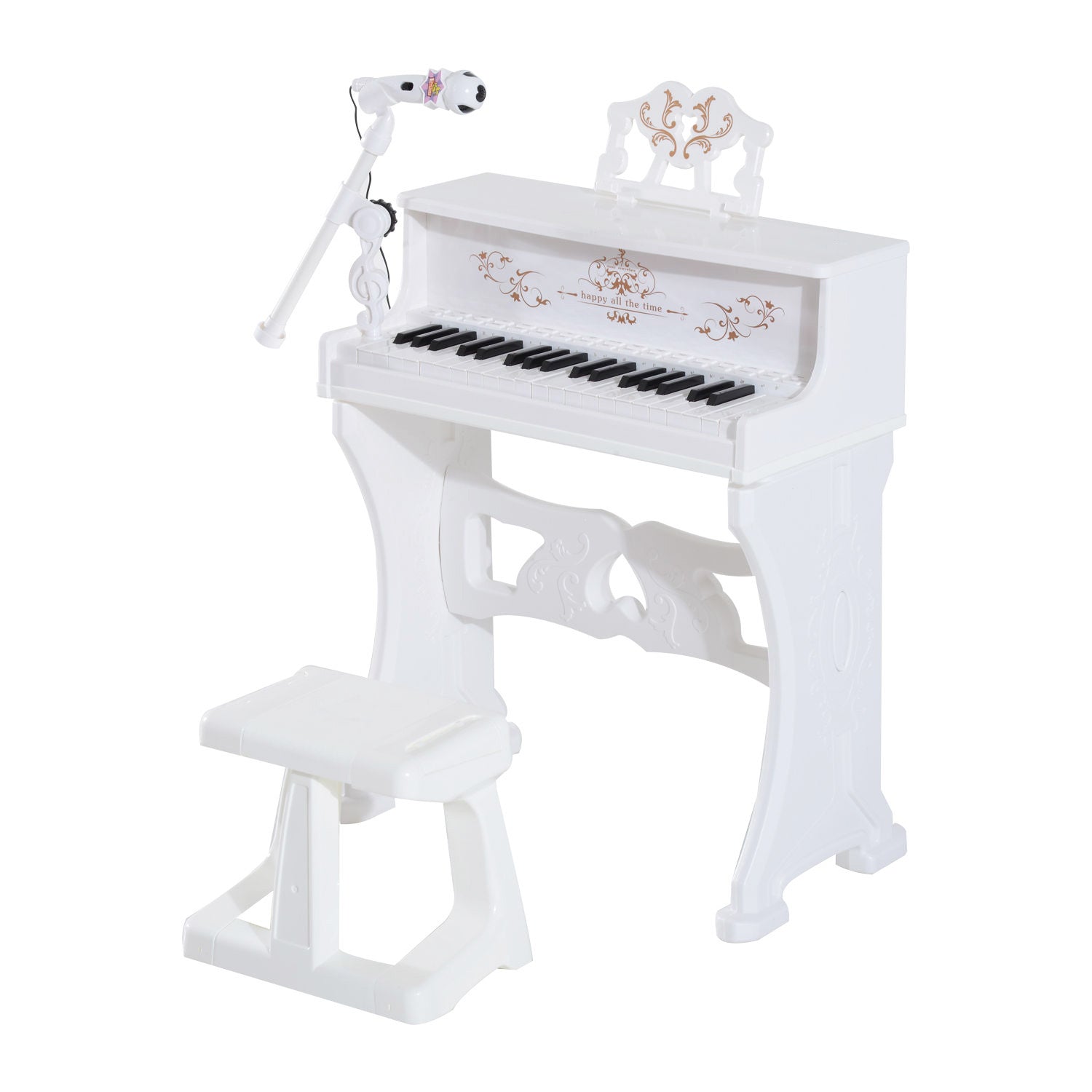 37 Keys Kids Piano Mini Electronic Keyboard Light Kids Musical
