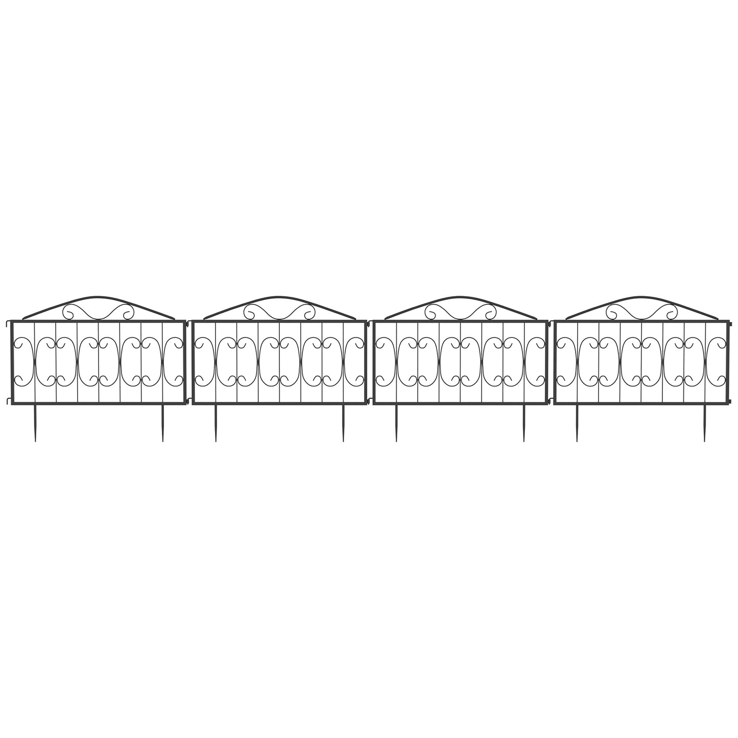 Decorative Garden Fencing, 8PCs Outdoor Picket Fence Panels