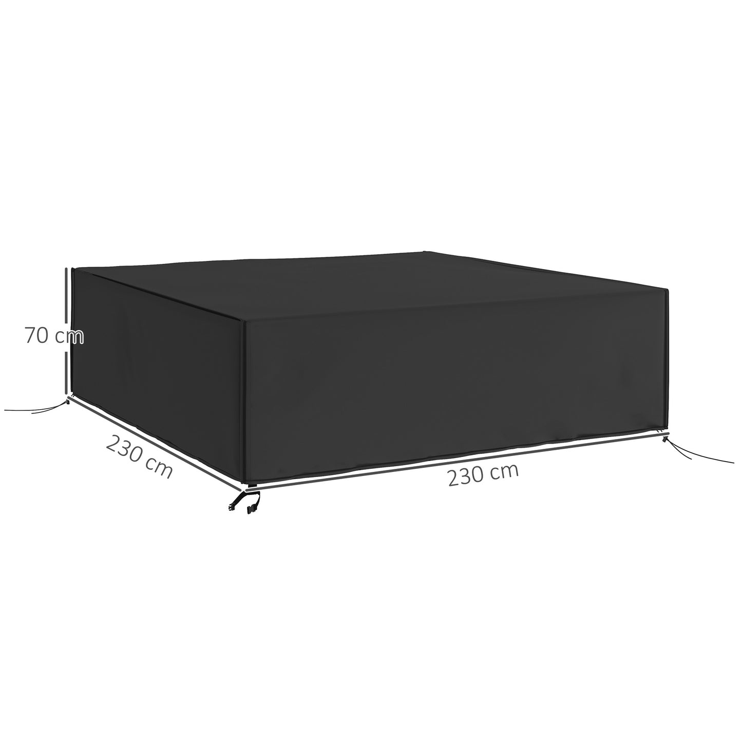 Large Patio Garden Furniture Set Cover 600D Oxford Square Waterproof