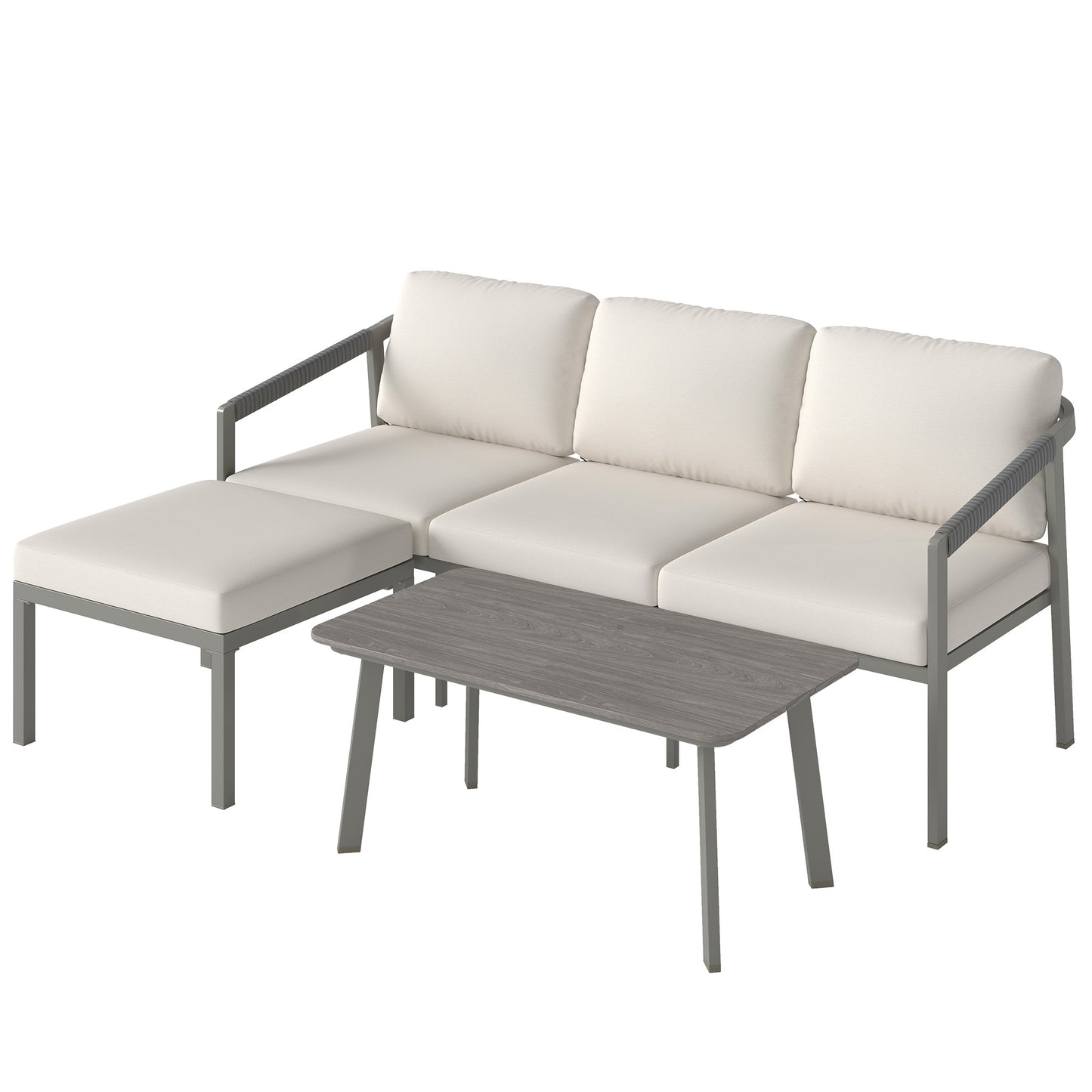 3 Piece Garden Dining Set, Outdoor Patio Furniture