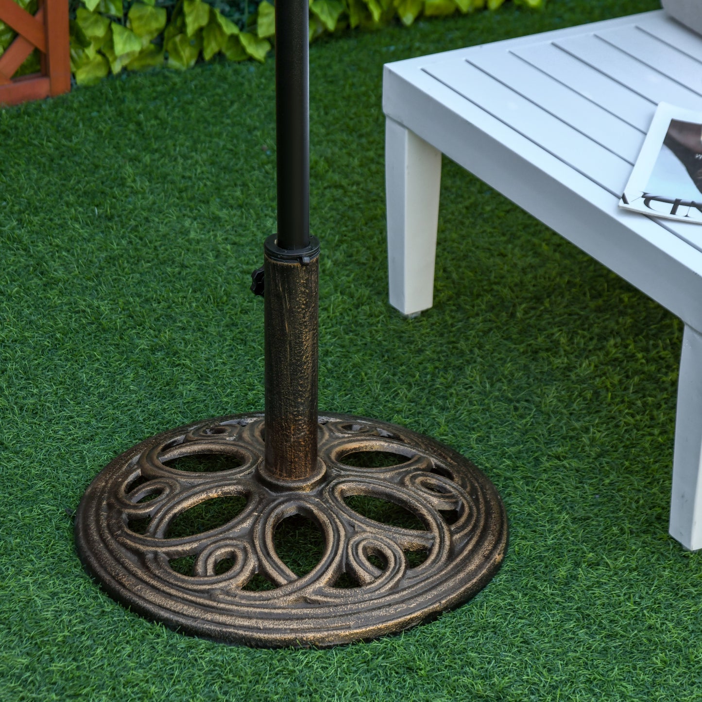 11.5 kg Cast Metal Round Patio Umbrella Base Stand