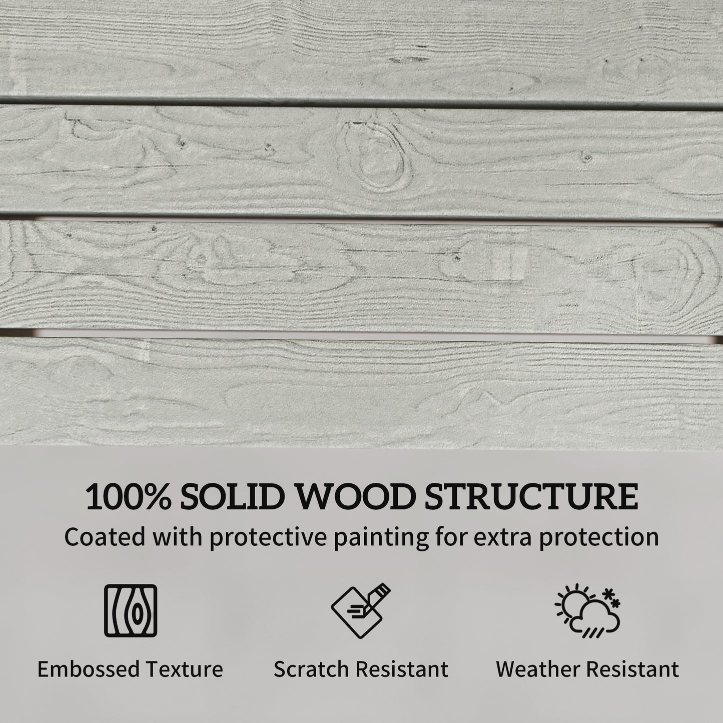 Outdoor Garden Loveseat, Embossed Wooden Jack and Jill Garden Seat