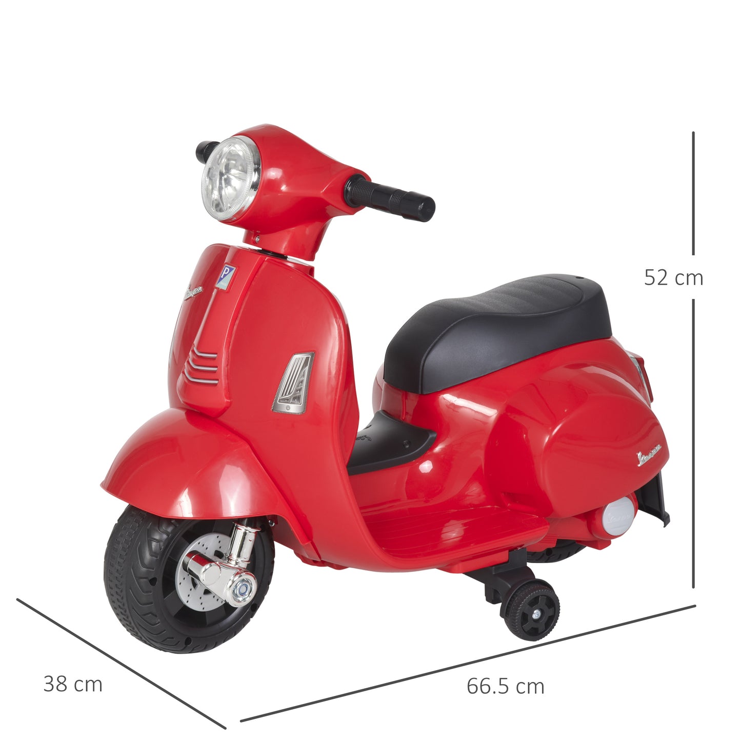 Vespa Licensed 6V Kids Electric Motorbike Ride On Motorcycle