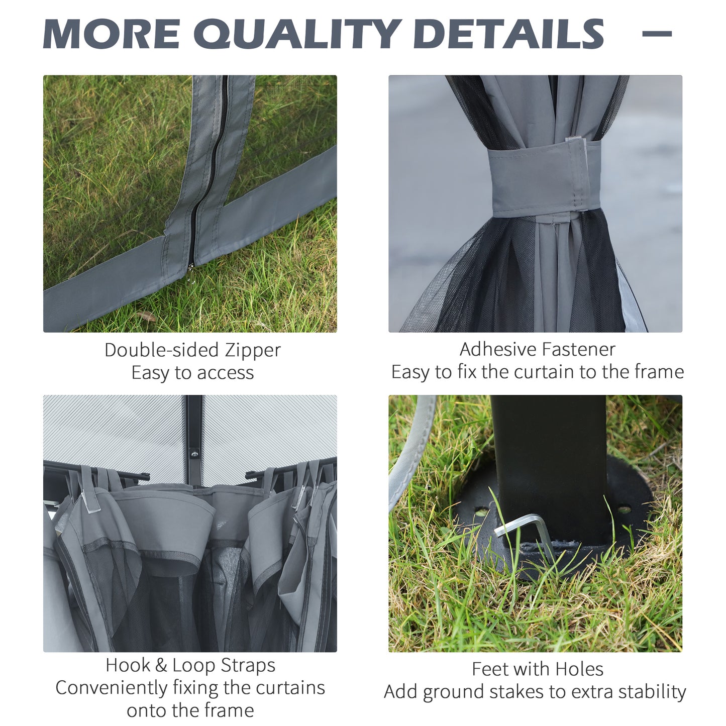 3 x 3.6m Garden Aluminium Gazebo Hardtop Roof Canopy Marquee Party