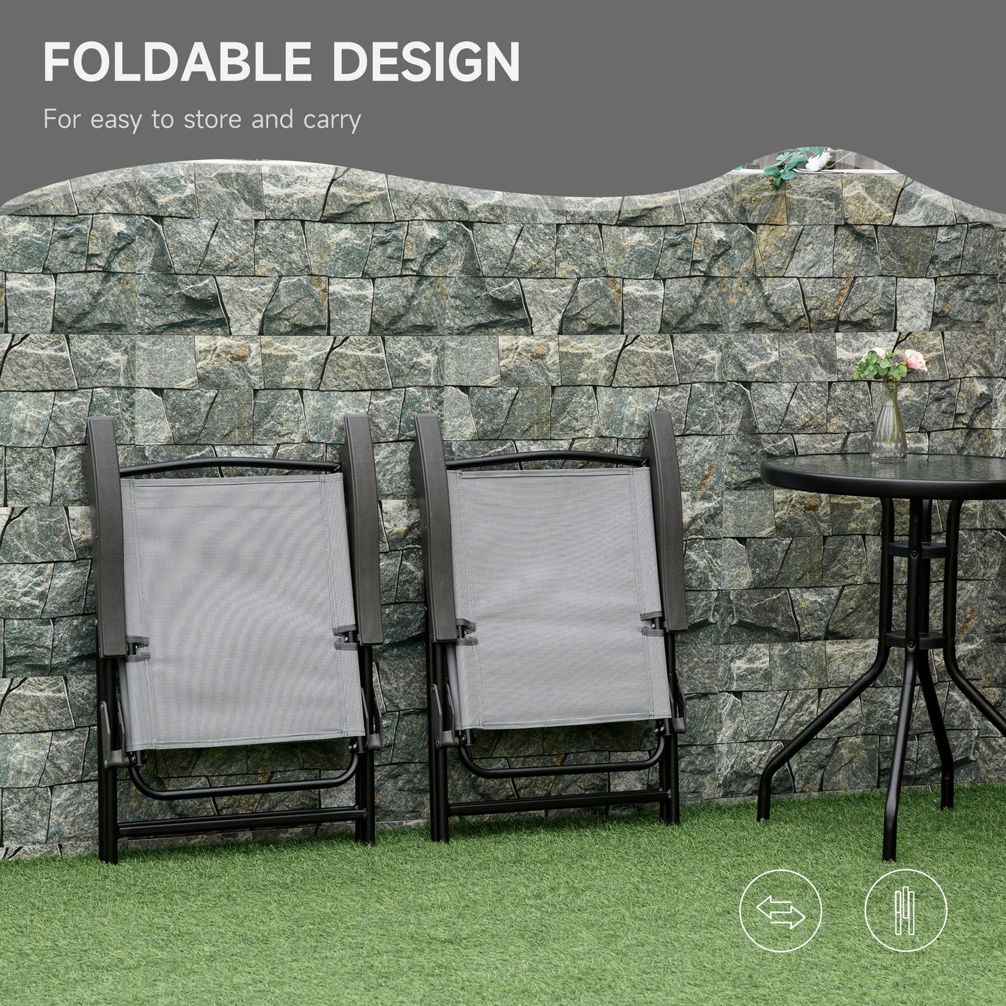 3 Piece Outdoor Bistro Set