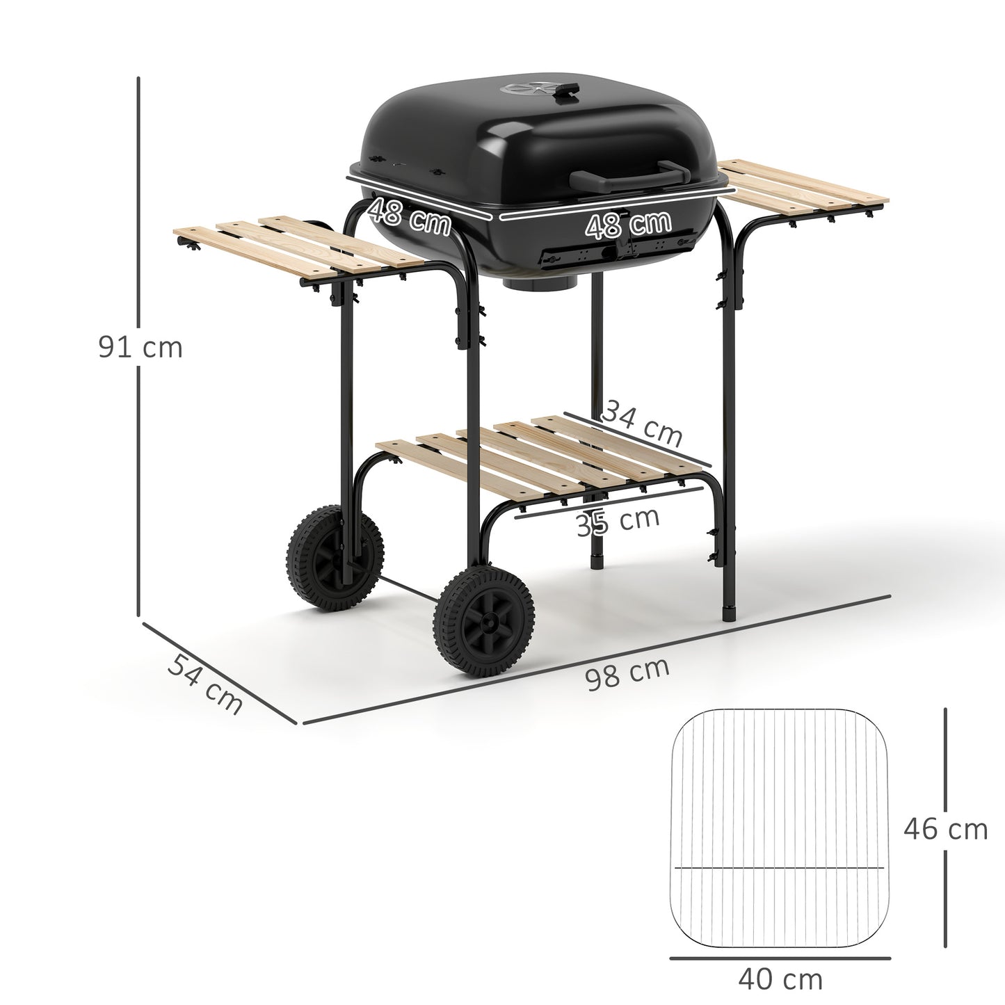 Charcoal Barbecue Grill Portable BBQ Grill