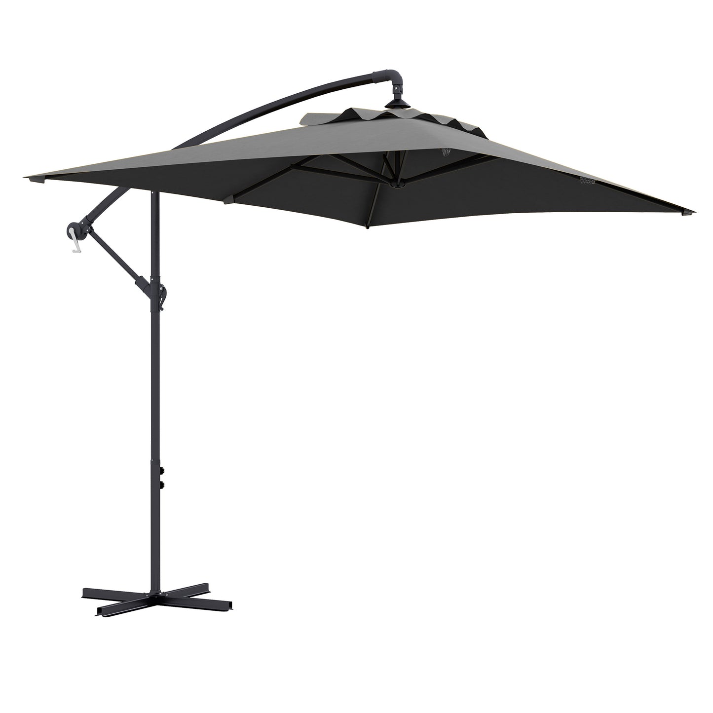 3(m) Cantilever Overhanging Parasol, with Cross Base