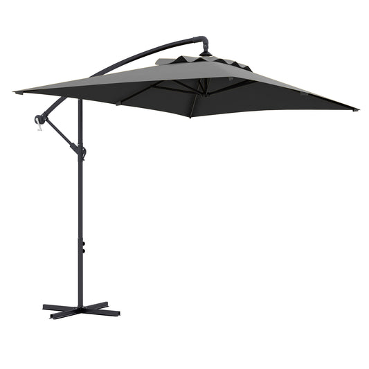 3(m) Cantilever Overhanging Parasol, with Cross Base