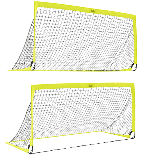 Two Football Goal Nets, Foldable Outdoor Sport Training Equipment