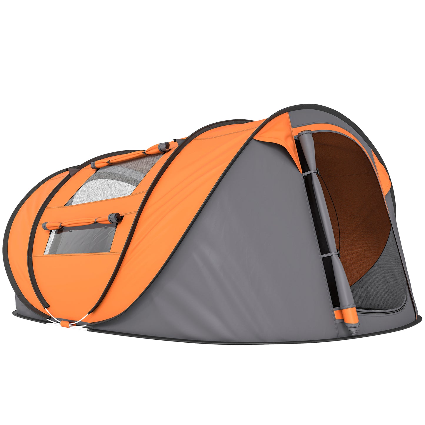 4 Person Pop-up Camping Tent Family Tent with Ground Sheet