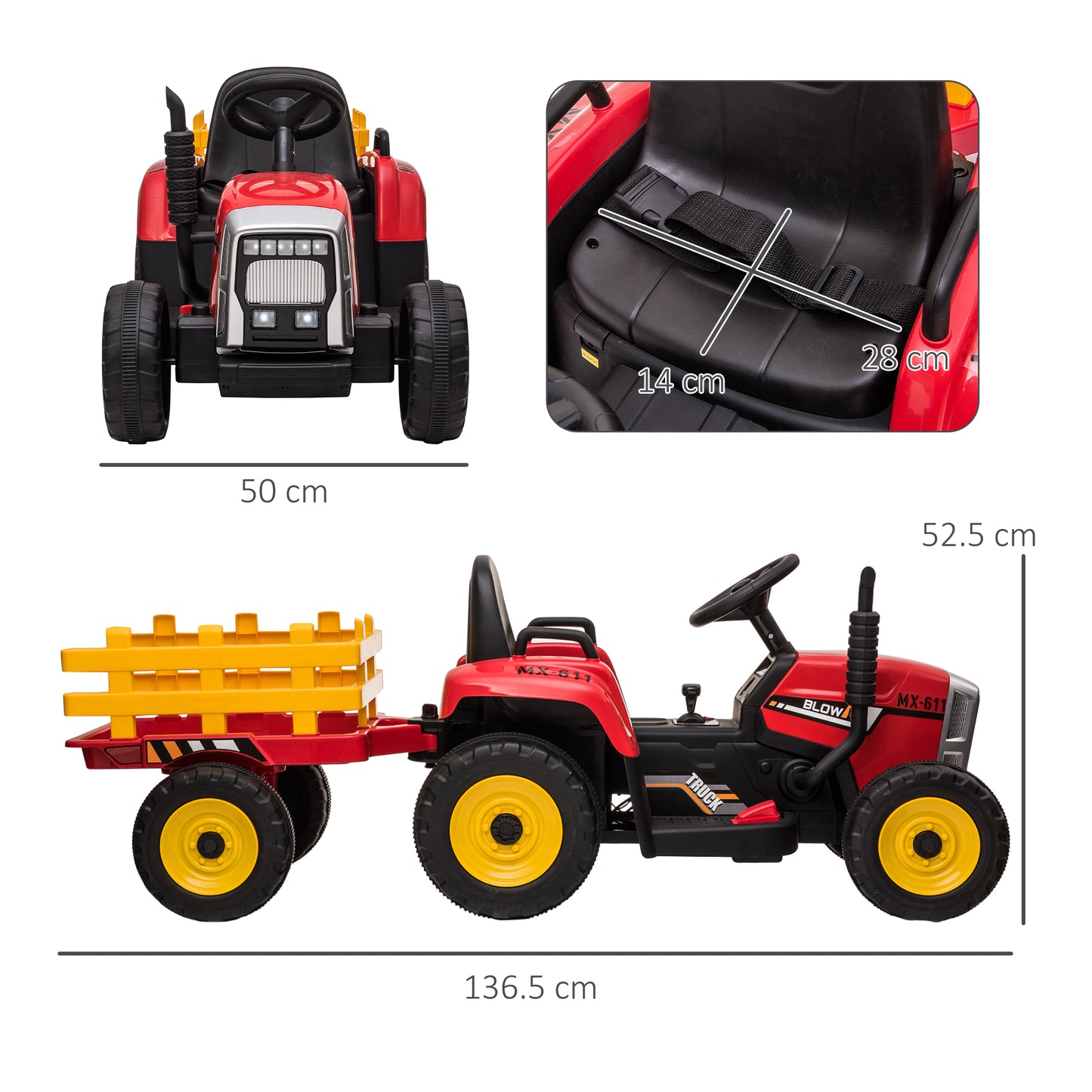 Ride On Tractor, Battery Powered Electric Car