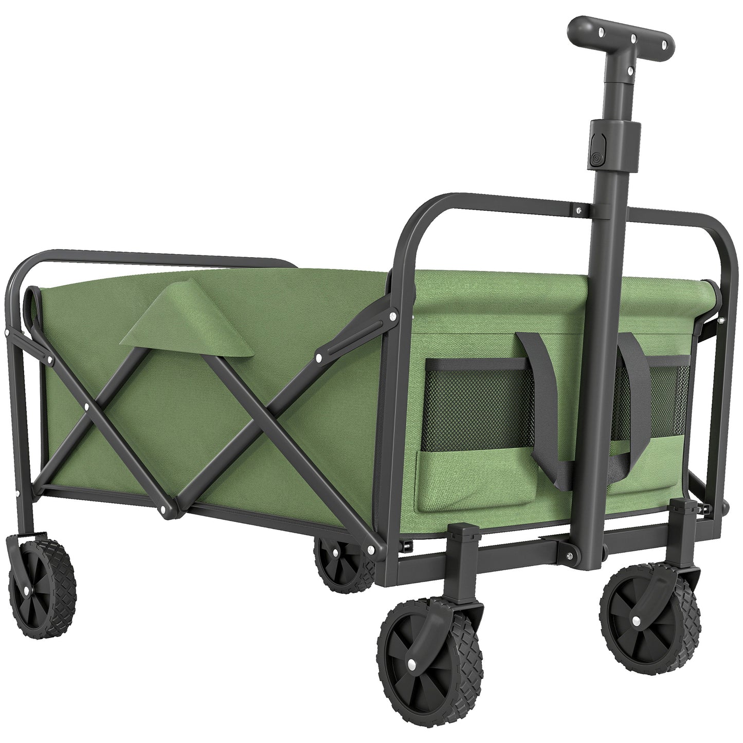 62L Festival Trolley on Wheels, Garden Folding Trolley Cart