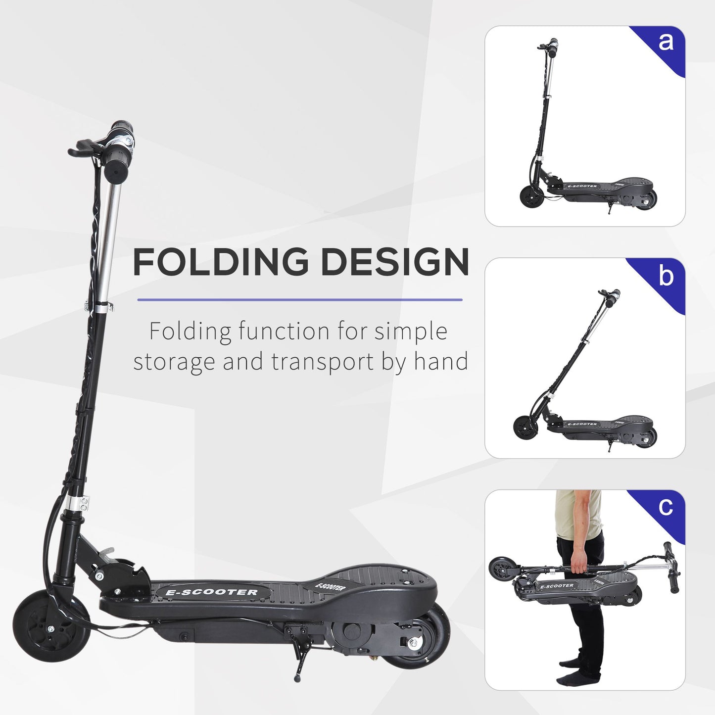 Folding Kids Electric Scooter Ride on Toy, Age 7-14