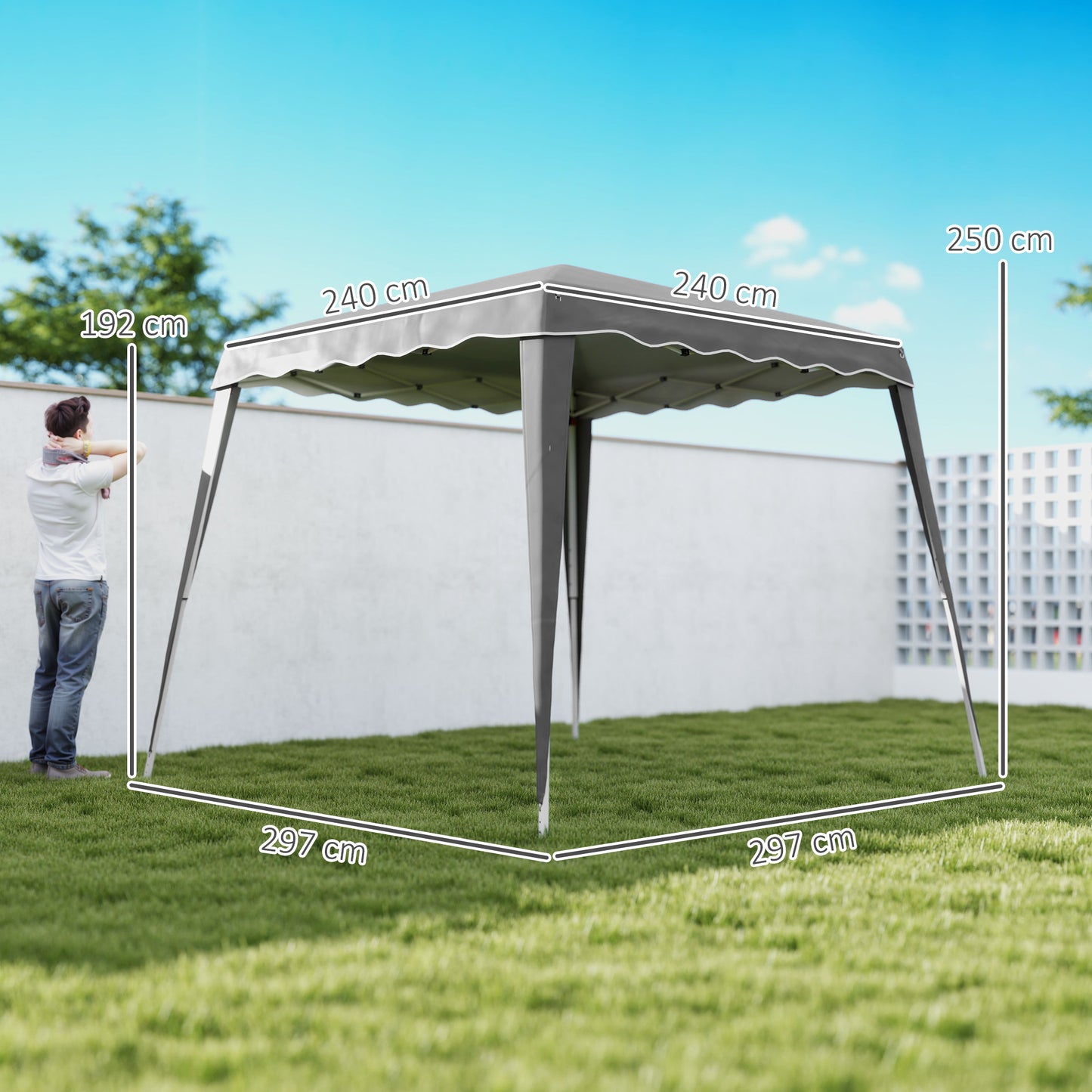2.5 x 2.5M Pop up Garden Tent