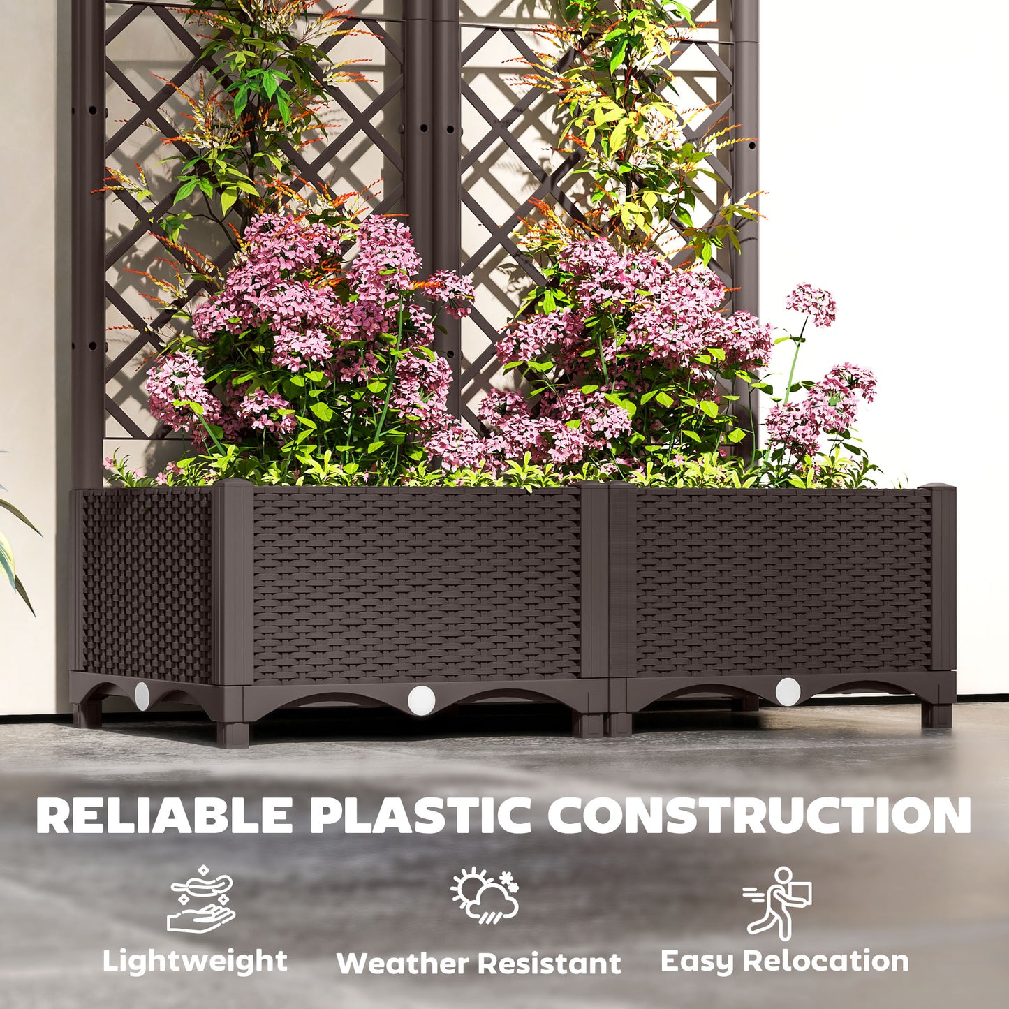 Raised Garden Bed with Trellis (2)