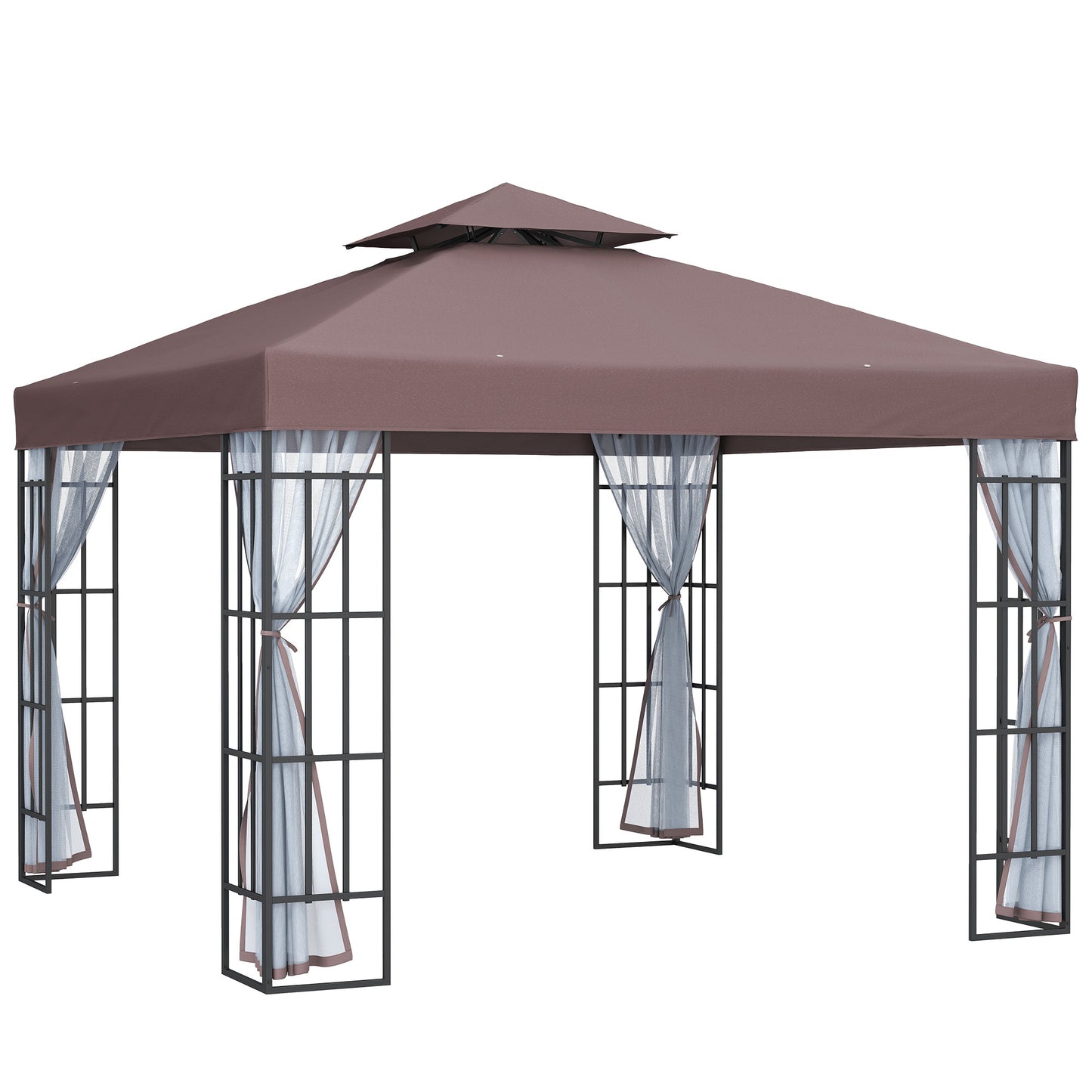 3 x 3(m) Patio Gazebo Canopy Garden Pavilion Tent Shelter