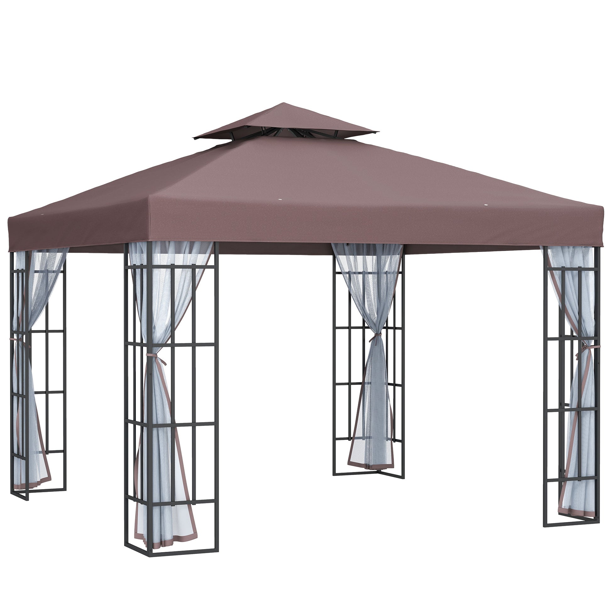 3 x 3(m) Patio Gazebo Canopy Garden Pavilion Tent Shelter