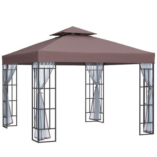 3 x 3(m) Patio Gazebo Canopy Garden Pavilion Tent Shelter