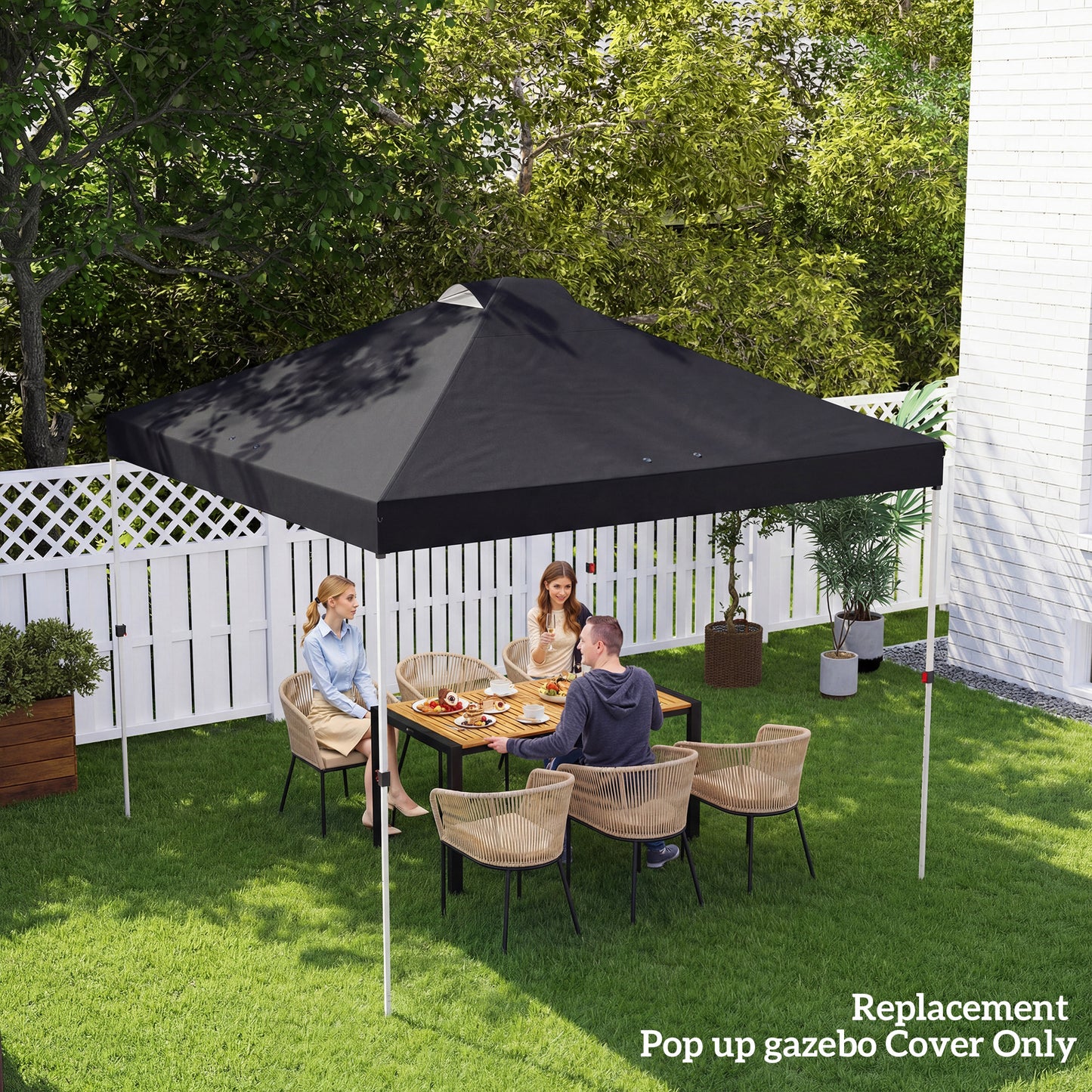 Gazebo Roof Replacement UV50+ Waterproof Pop Up Canopy Cover