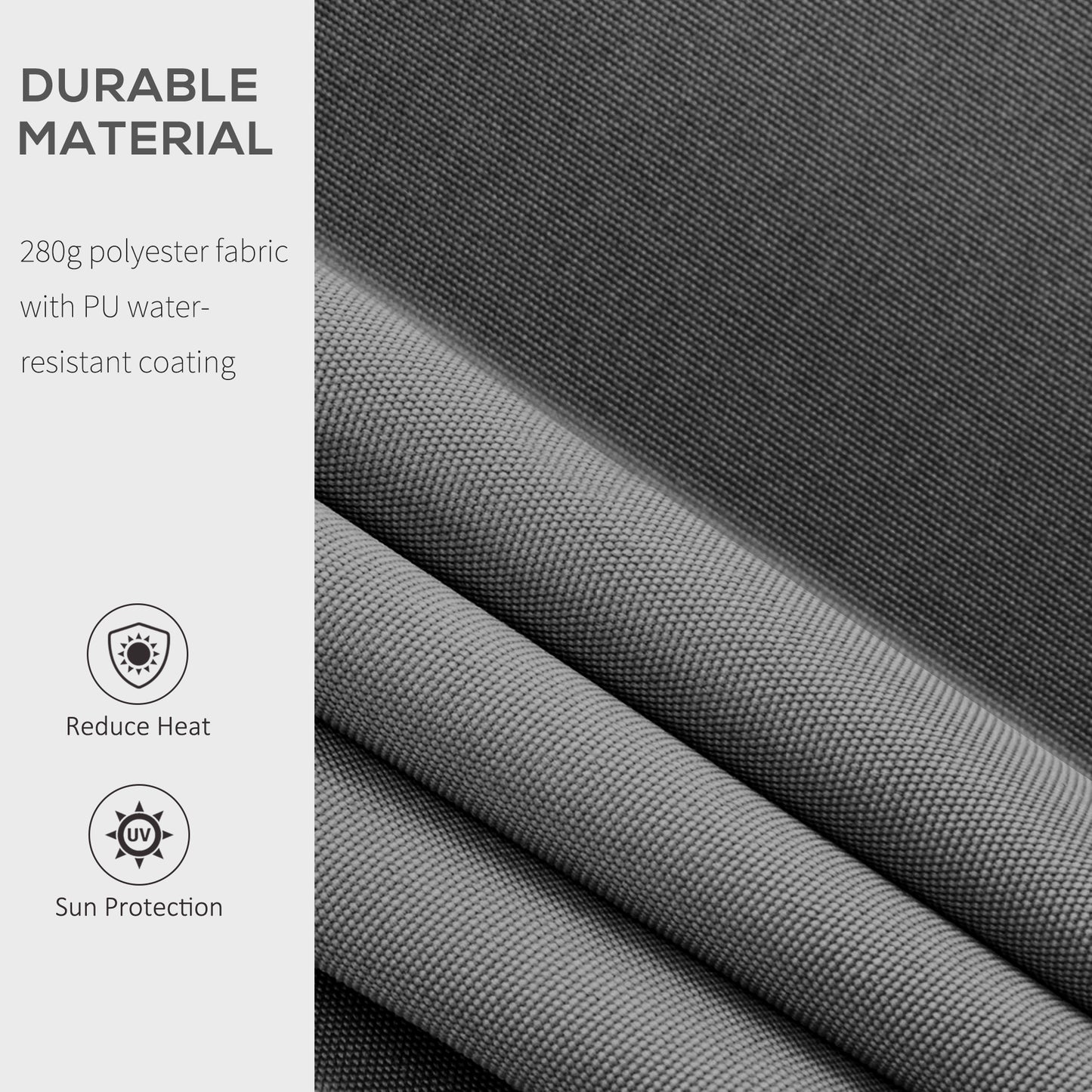 4x2.5m Manual Awning Window Door Sun Weather Shade w/ Handle