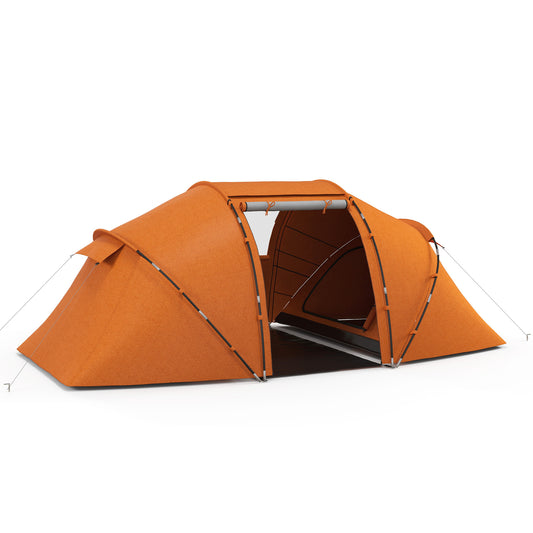4-6 Man Camping Tent with Living Area and 2 Bedrooms
