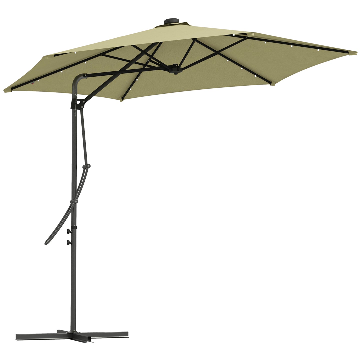 3(m) Solar LED Cantilever Parasol