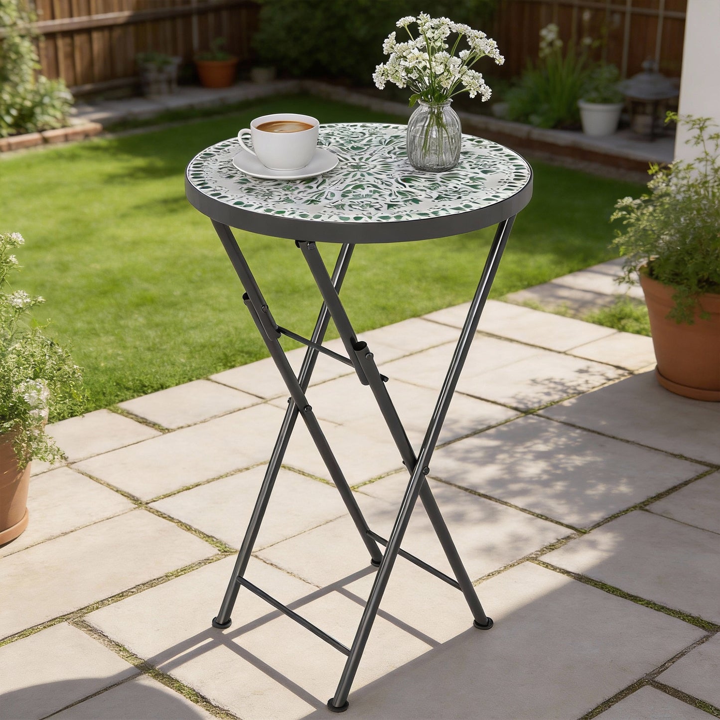 Mosaic Outdoor Garden Table (3)