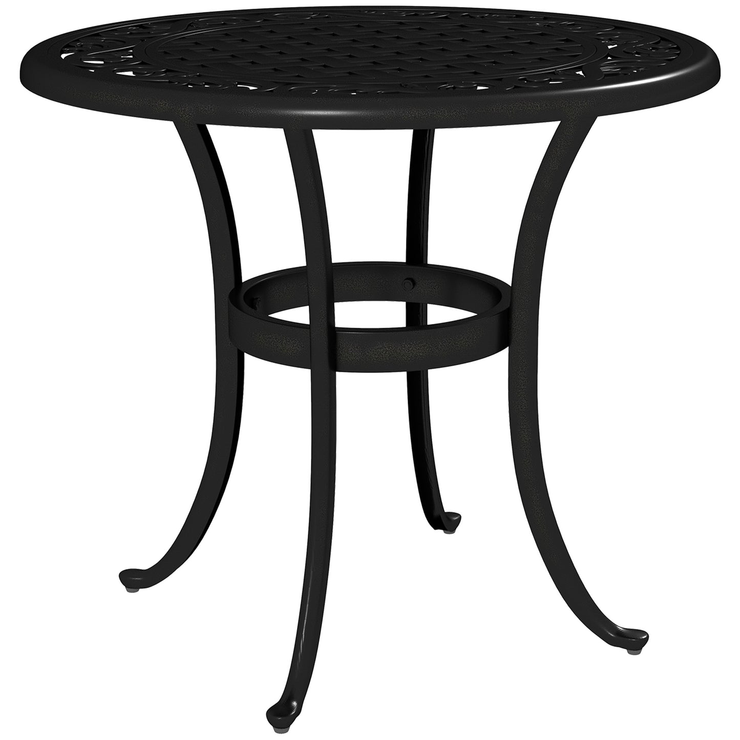 Outdoor Garden Table, Cast Aluminium Patio End Table
