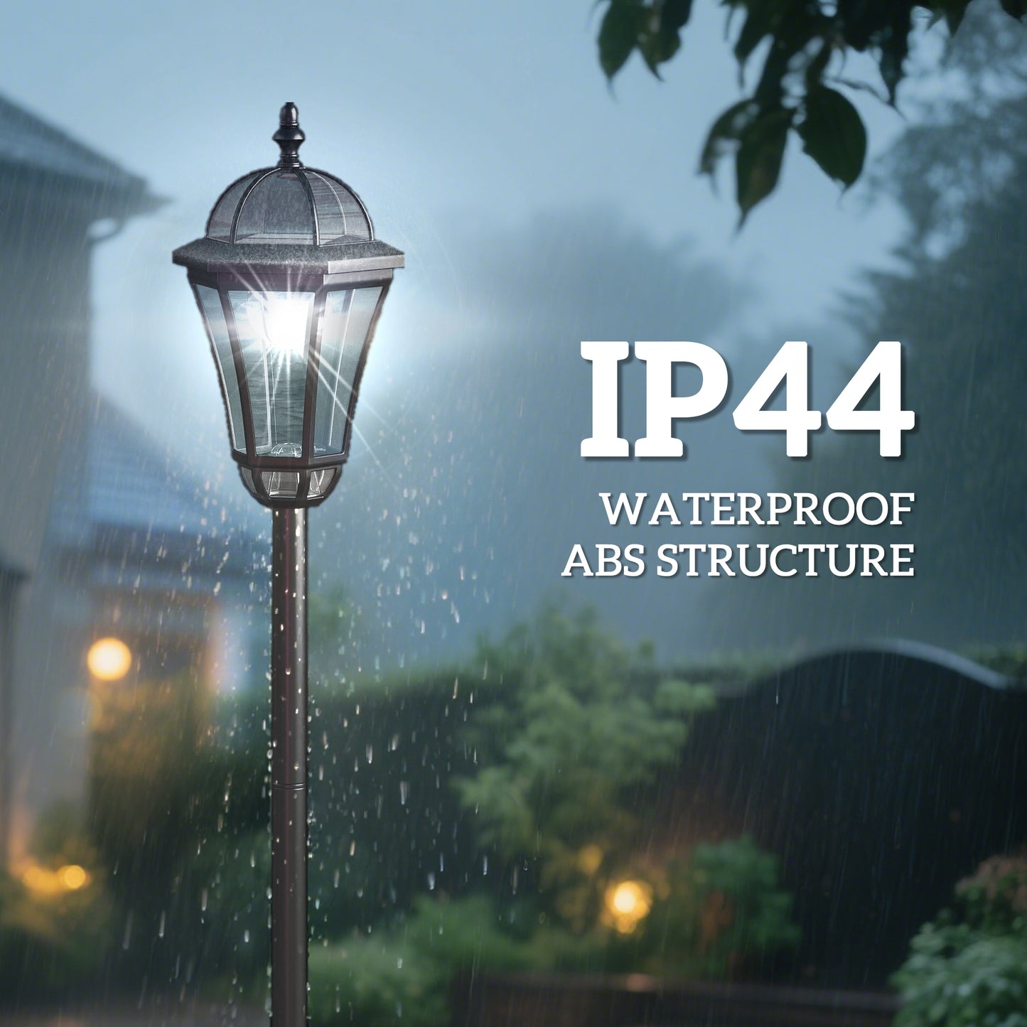 2 PCS 1.3M Garden Solar Lamp Post Lights Solar Powered LED Lantern