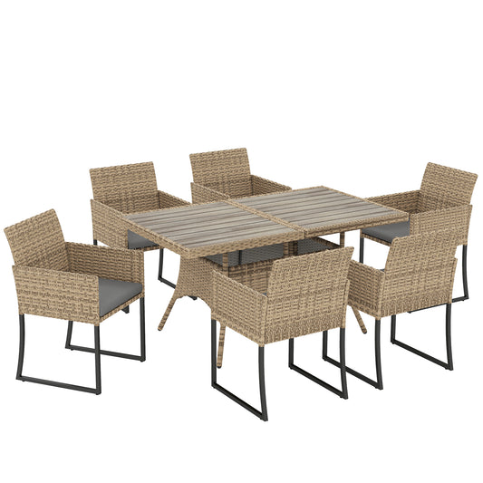 7 Piece Rattan Garden Furniture Set (1)