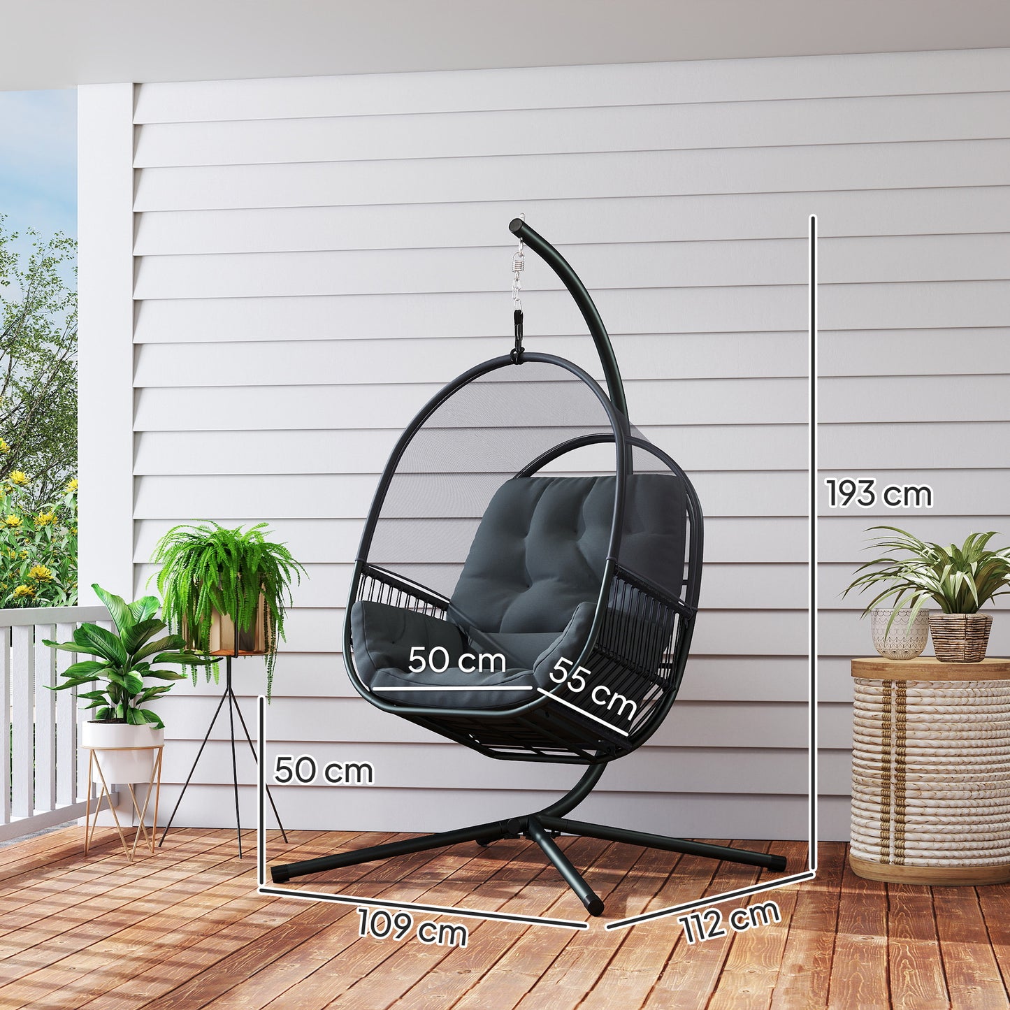Hanging Egg Chair, with Cushion