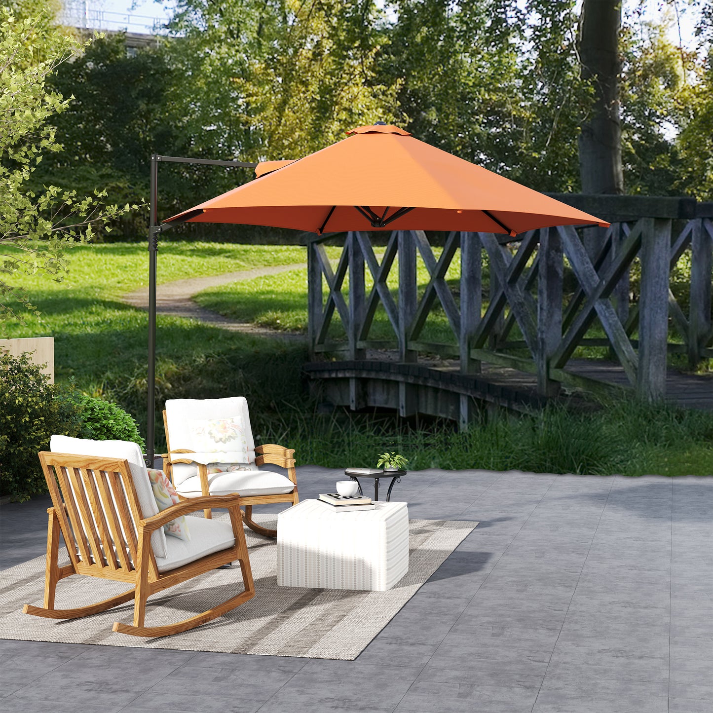 2.5m Rotating Cantilever Parasol