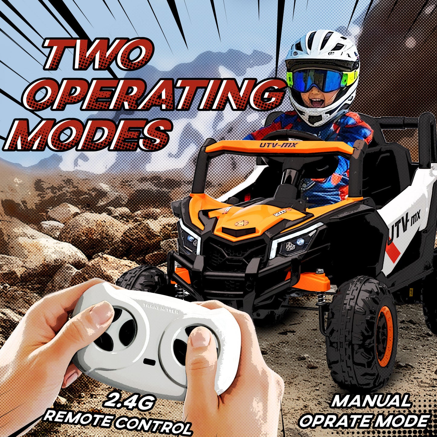 12V Kids Ride On Car with Remote Control (1)